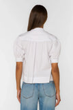 Optic White Puff Sleeve Dory Top