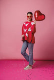 Red Valentine Sparkle Sweatshirt - One Size