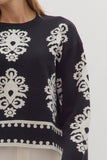 Black & White Pattern Sweater