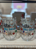 Ball Ground Themed Stemless Wine Glass