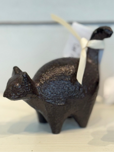 Cast Iron Cat Sitter/ Ring Holder