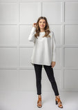 Libba Cream Swing Hem Top