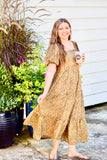 Cheetah Smocked Maxi