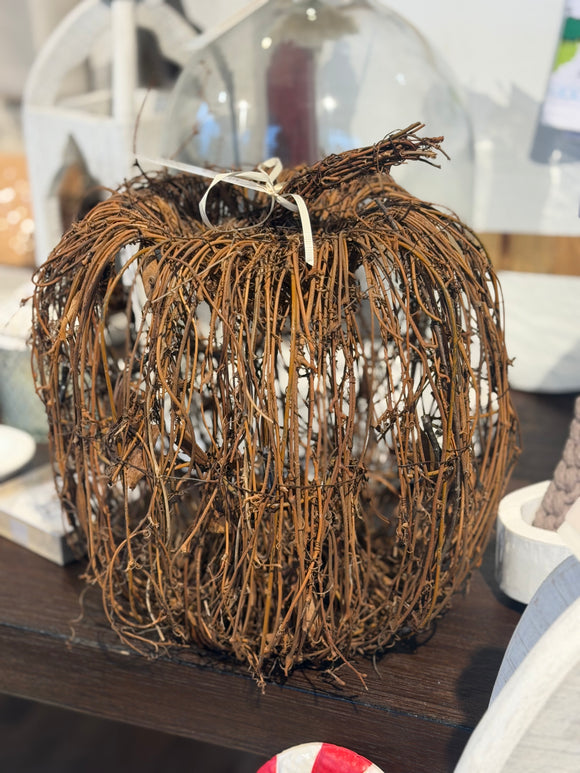Twine Twinkle Pumpkin