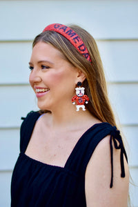 Red Sparkle Gameday Headband