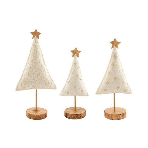 Set of 3 - Felt Tree's