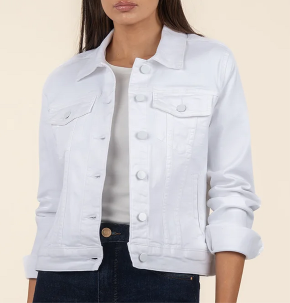 Julia Optic White Denim Jacket