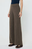 Soft Brown Elastic Waist Pants