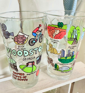 Woodstock Themed Drinking Glass