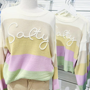 Salty Pastel Stripe Long Sleeve