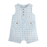 Gingham Shortall - Blue