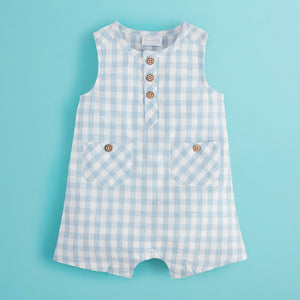 Gingham Shortall - Blue