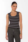 Hayes Black Striped Tank