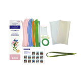 Chenille Flower Pink & Blue Bouquet
