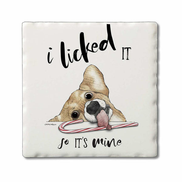 I Licked It - Christmas Naughty Pets Coaster