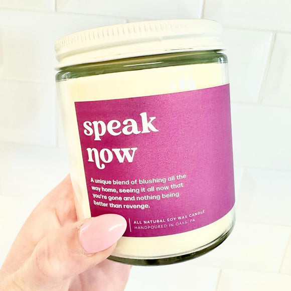 Speak Now Scented Candle: Standard