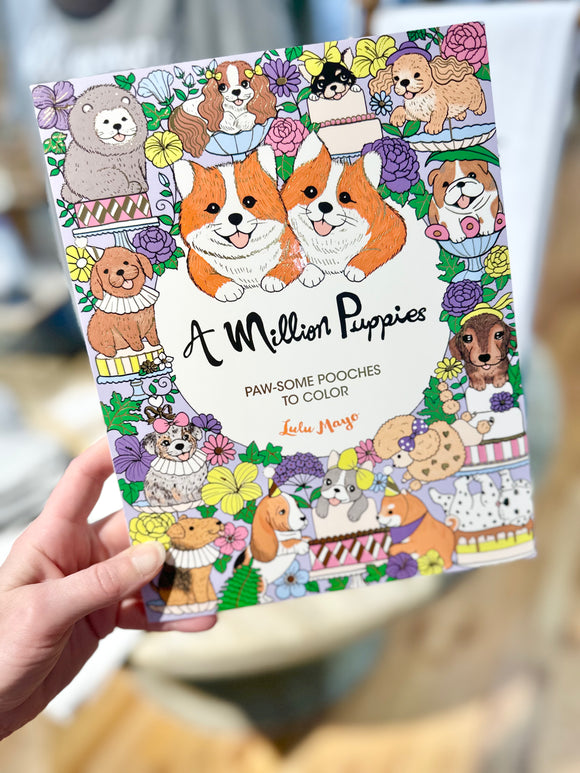 A Million Puppies Coloring Book