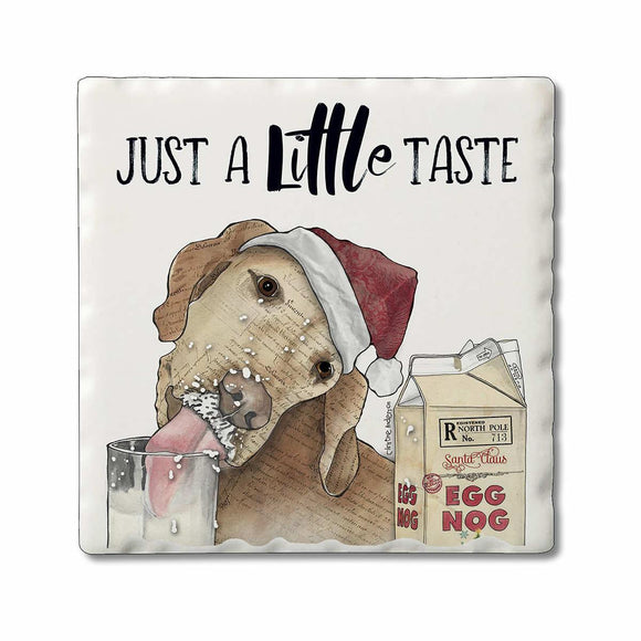 Just a Little Taste - Christmas Naughty Pets Coaster