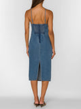 Blue Denim Midi Tank Dress