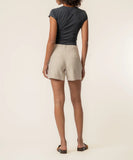 Katie Linen High Rise Short in Sand