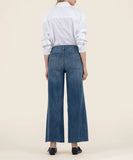 Fame Dark Wiash Meg High Rise Wide Leg Jeans