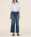 Fame Dark Wiash Meg High Rise Wide Leg Jeans