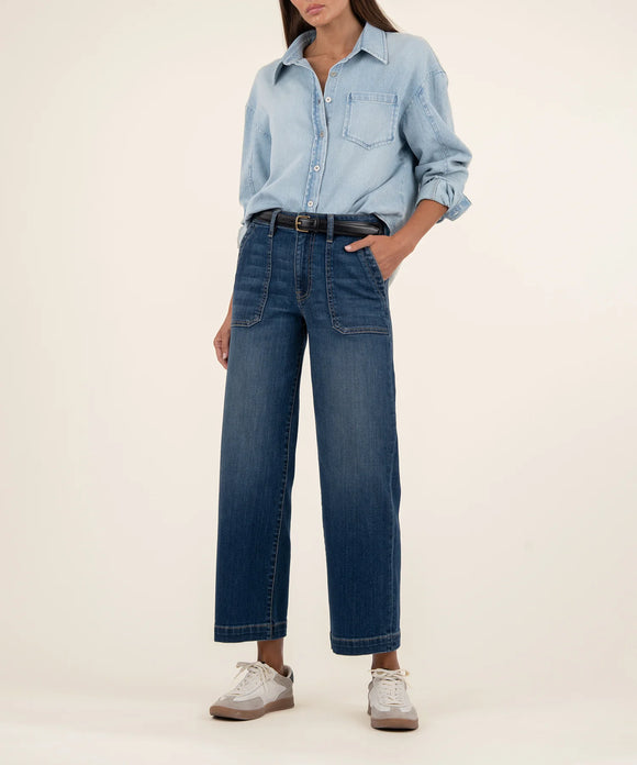 Reflective - Charlotte High Rise Wide Leg Pant