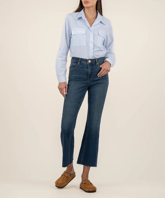 Unusual Kelsey High Rise Ankle Flare Jeans