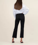 Black- Kelsey Mid Rise Ankle Flare
