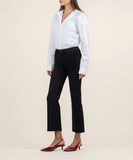 Black- Kelsey Mid Rise Ankle Flare