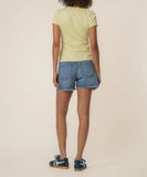 Butter Yellow Langley Rib Top