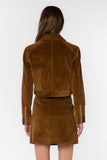 Brown Corduroy Zip Up Jacket