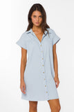 Merilee Periwinkle Striped Dress