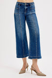 Front Patch Pocket Mid Rise Jeans
