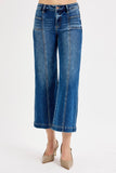 Front Patch Pocket Mid Rise Jeans