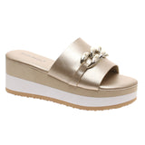 Gold Buckle Sandal - Saint-3