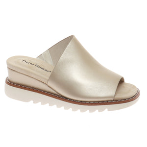 Gold Slip on Sandal - Expand