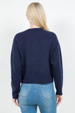 Navy Poodle Sweater