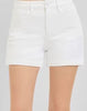White High Rise Embroidered Shorts
