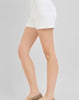 White High Rise Embroidered Shorts