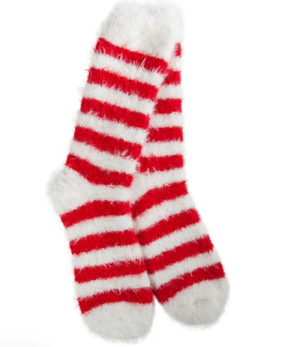 Red Stripe Cozy Socks