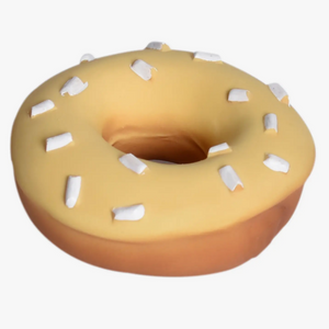 Donut Natural Rubber Teether, Rattle & Pretend Play