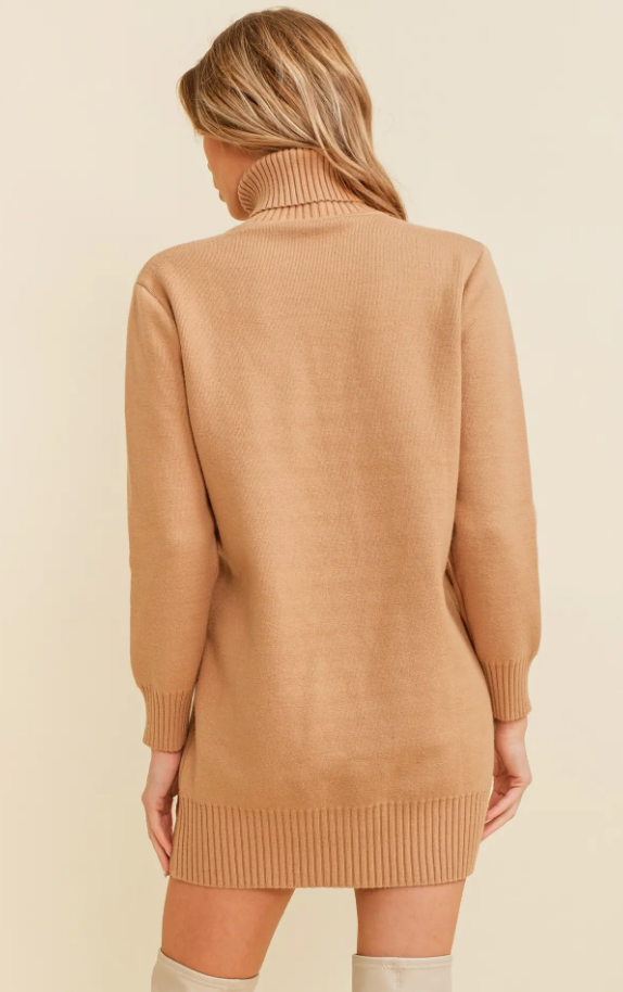 Brown Turtleneck Sweater Dress Fashion Cupcake Brown Turtleneck Sweater Dress Fashion Cupcake