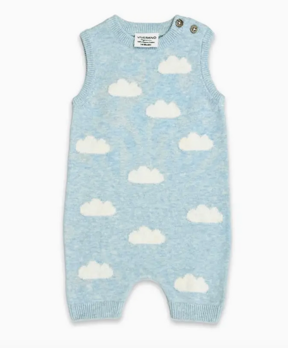 Knit Cloud Baby Romper