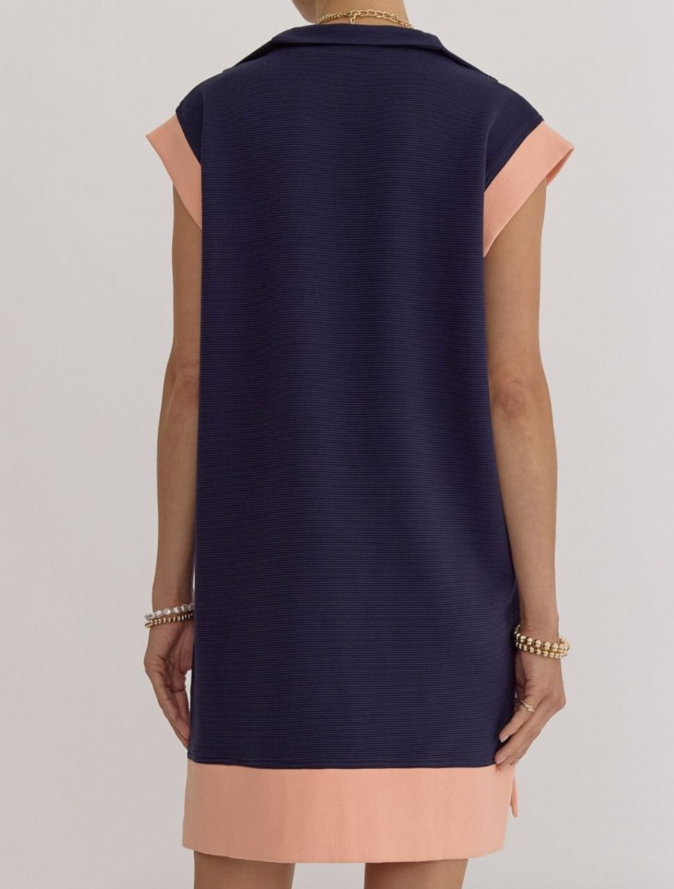 neon zip dress Ezra Textured Zipper Dress- Neon Orange