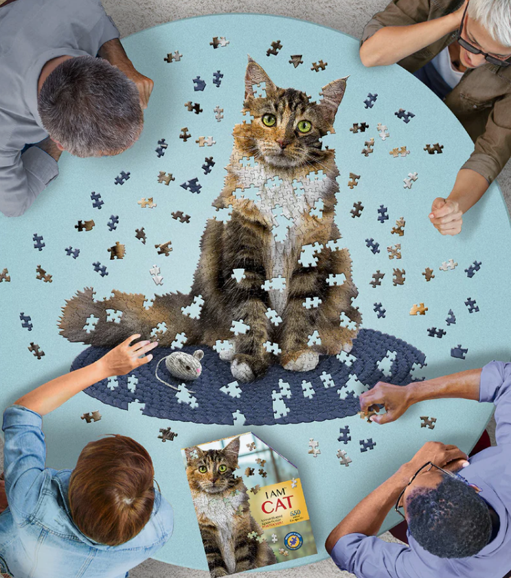 Cat shaped puzzle clearance