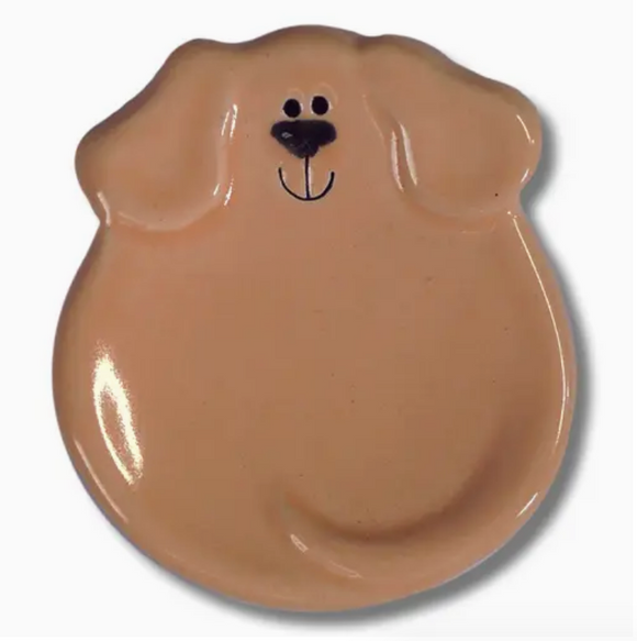 Light Brown - Ceramic Dog Dish