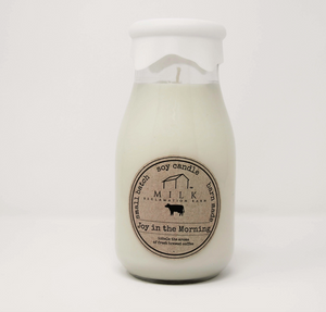 Joy In The Morning - Milk Bottle Candle