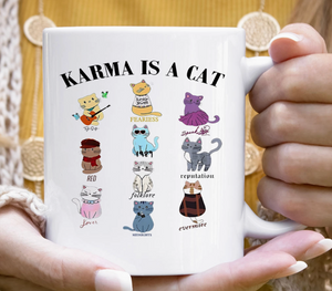 Karma is a Cat Eras Mug