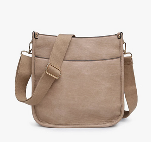 Beige Crossbody Hobo Bag